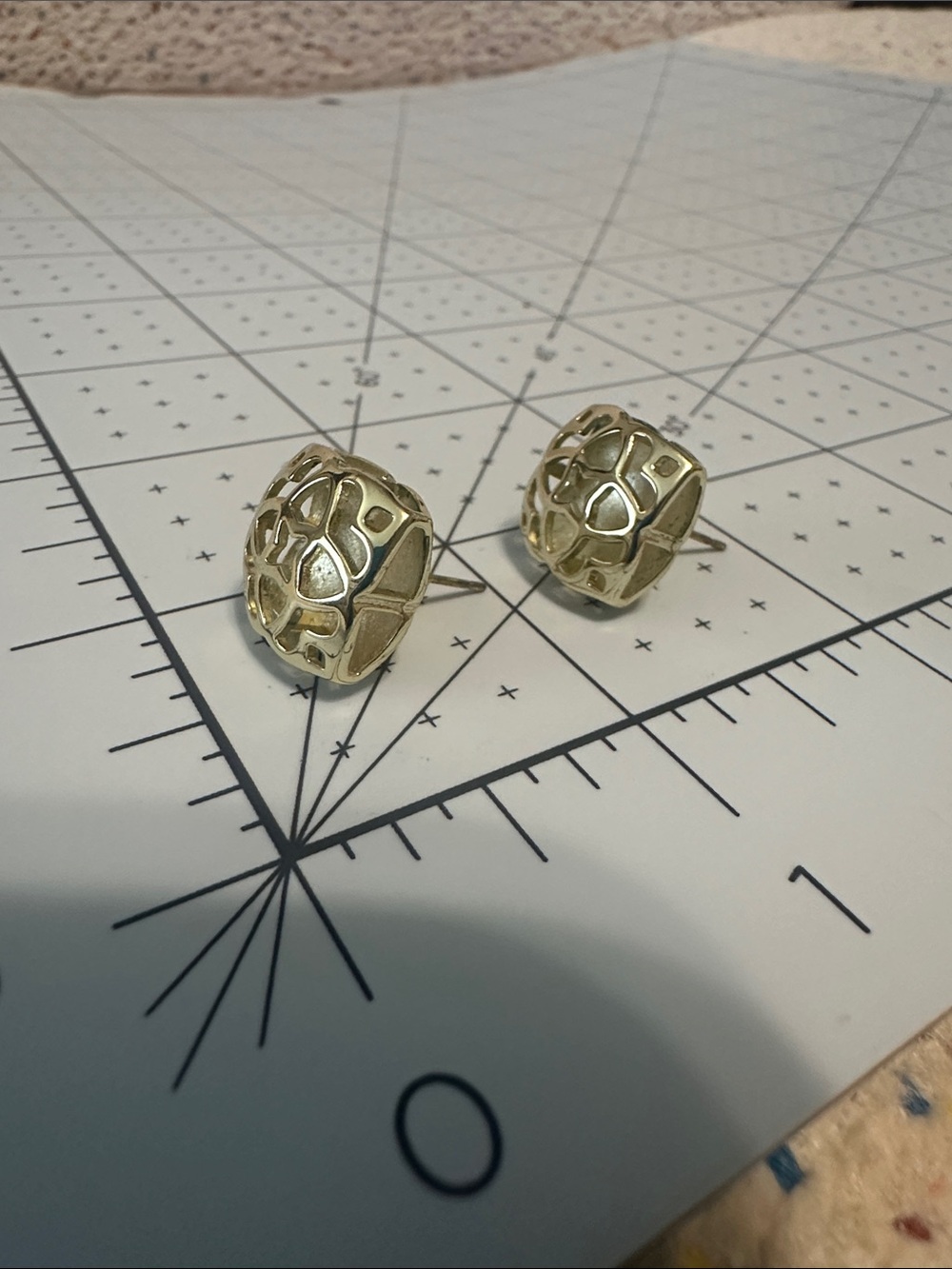 Kendra Scott Gold Tima Stud Earrings - Picture 5 of 5